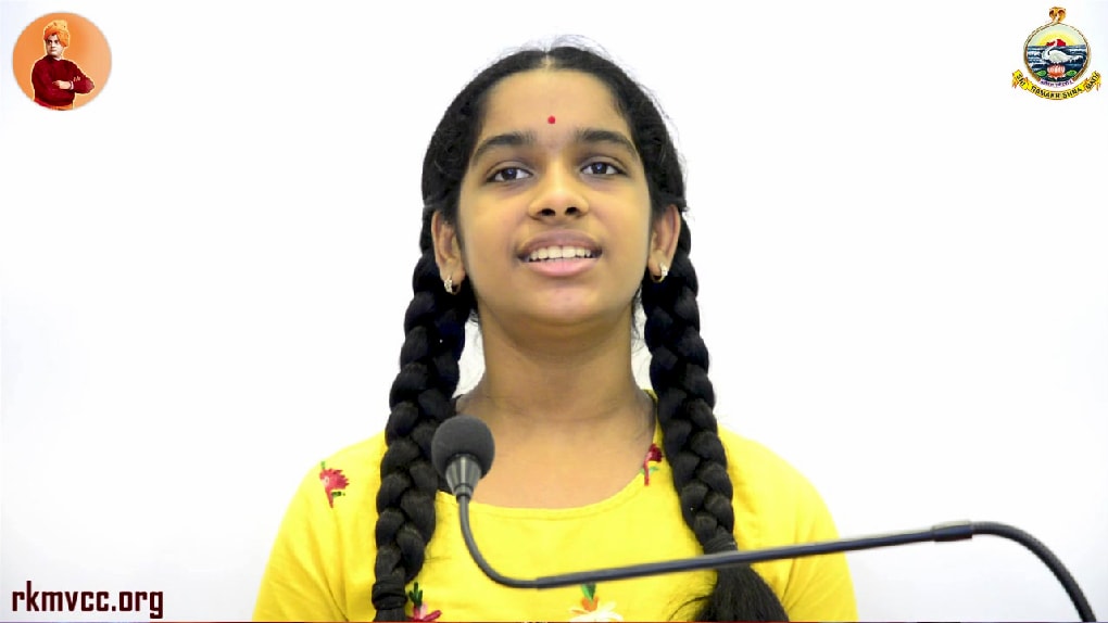 Swadeshi mantra recitation by Kum.Anhiti